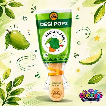 GO DESi Popz | Kachcha Aam | Pack of 5 | Cravinggs