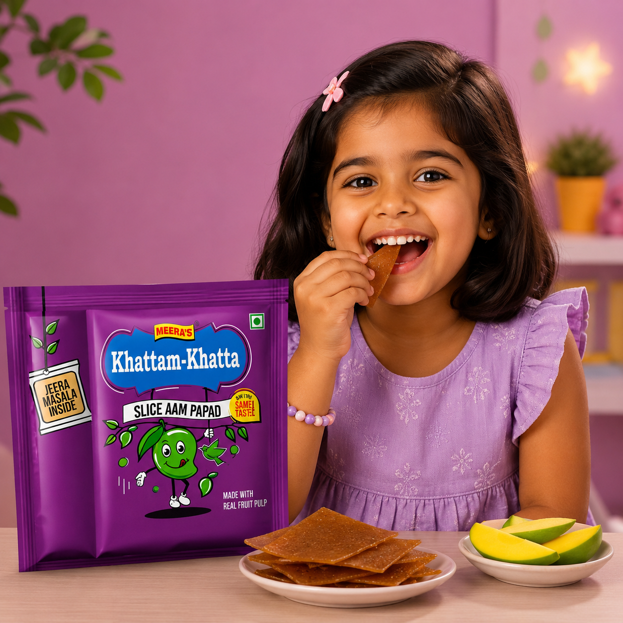 Khattam Khatta Big Aam Papad | Pack of 10 Pcs | Cravinggs
